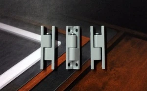Alu Scharnier 3er-Set Fliegengitter Fenster Insektenschutz Tür - SILBER - Bild 1 von 3