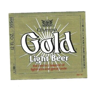 Olympia Gold Light Beer Etiketten - Bild 1 von 1