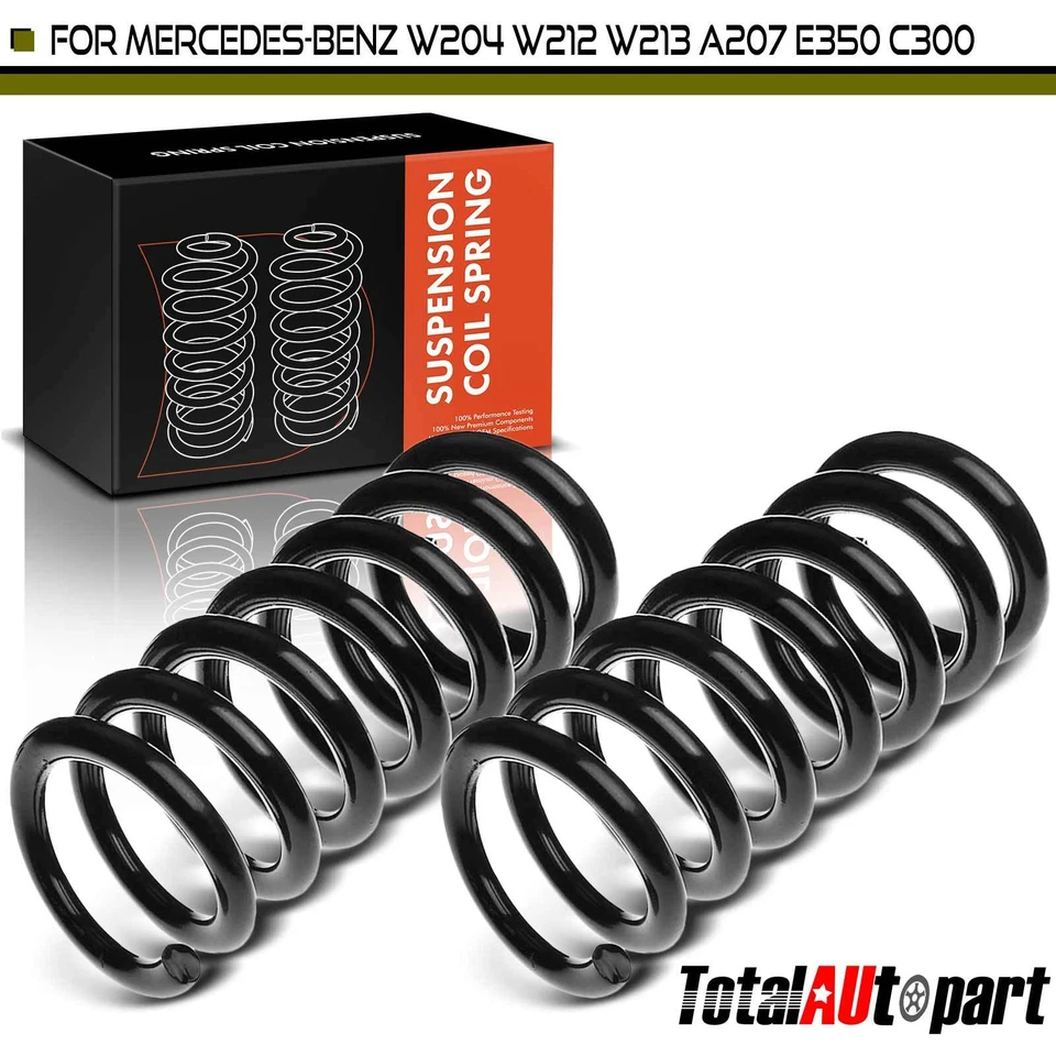 2x Mola helicoidal para Mercedes-Benz W204 C250 C300 C350 C63 AMG traseira esquerda e direita - Imagem 1 de 4