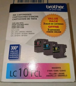 ORIGINAL Brother LC101CL 3er-Pack Tintenpatronen Magenta/Cyan/Gelb EXP 8/2021 - Bild 1 von 3