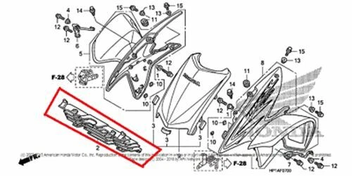 NEW OEM HONDA TRX450 TRX 450 RADIATOR FRONT GRILL Foto 1 de 1