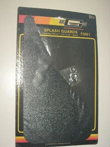 Pair of Splash Guards, 7-1/4" x 13", Cycolac Black Plastic, Mr Gasket # 3861 - Picture 1 of 1