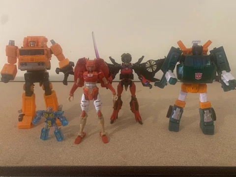transformers windblade, elita-1, grapple and hoist lot Cover