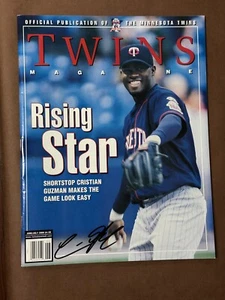 CHRISTIAN GUZMAN Minnesota Twins Signed Auto Autograph 2000 Official Magazine - Picture 1 of 4