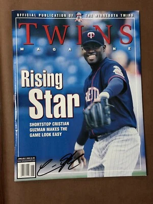 CHRISTIAN GUZMAN Minnesota Twins Signed Auto Autograph 2000 Official Magazine - Image 1 of 4