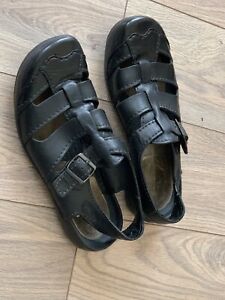 Mens Clarks Wild Edge Black Casual  Sandals… Size 10G