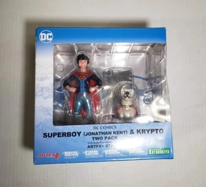 Statua Kotobukiya SUPERBOY & KRYPTO Art FX NUOVA CON SCATOLA DC Comics Superman NUOVA - Foto 1 di 5