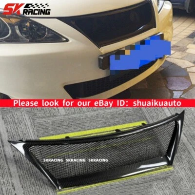 Parrilla delantera de fibra de carbono malla capó para Lexus IS250 IS350 2011 2012 2013 Foto 1 de 4