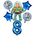 Buzz Lightyear Birthday Balloons Party Theme Kids Toy Story Decorations Foil Age