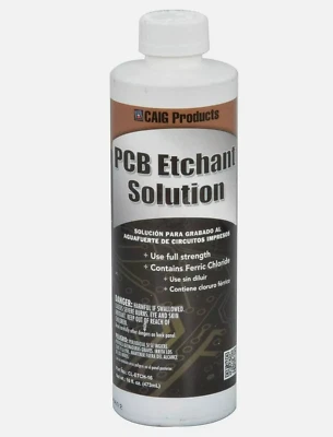 Caig Labs CL-ETCH-16 Ferric Chloride PCB Etchant Solution 16oz Bottle