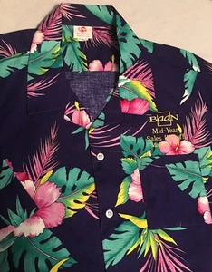 Camisa Baan Hawaiian Botón Delantero Extra Grande XL 1997 Montreal - Imagen 1 de 5