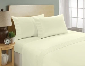 Home Sweet Home Super Soft 1800 Serie Chamberlain massiv plissiertes Blatt Set - Bild 1 von 28
