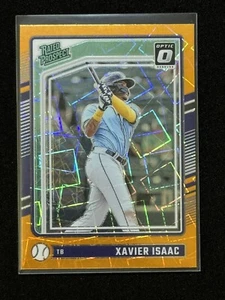Xavier Isaac (RC) 2024 Donruss Optic Rated Prospect Orange Velocity #123 TB Rays - Imagen 1 de 2