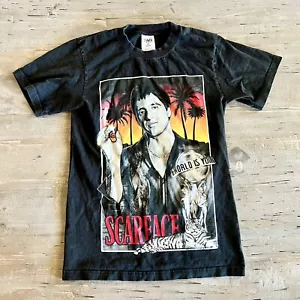 Scarface Shaka Wear Heavyweight 100% Cotton Graphic T-shirt Men’s Size Small EUC - Picture 1 of 6