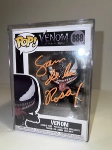 Funko Pop Venom 888 Signed Sam De La Rosa with COA pics signing also! - Picture 1 of 11