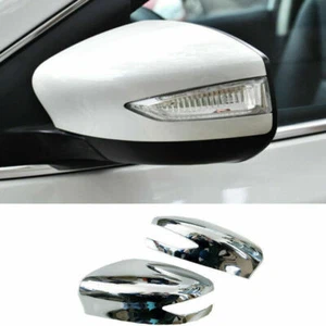 For Nissan Sentra 2013-2019 silver Rear View Side Door Mirror Cover trim 2x - Picture 1 of 5