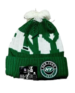โ
New York Jets New Era Green Stocking Winter Hat Cap Football One-Size Adult ๐ฏ - Picture 1 of 4