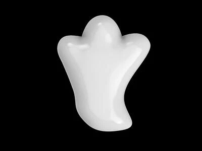 Chubby Ghost Mold, Bath Bomb Mold, Soap Mold, Chocolate Mold, Craft Mold - Image 1 of 4