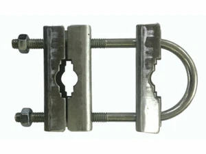 6" x 2" inch TRIPLE Mast Clamp V U Bolt Aerial Satellite Radio FM HAM CB - Picture 1 of 6