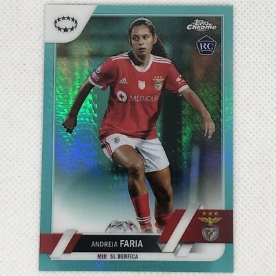 2022-23 Topps Chrome UEFA Womens | Andreia Faria Benfica | RC Aqua! - Image 1 of 2
