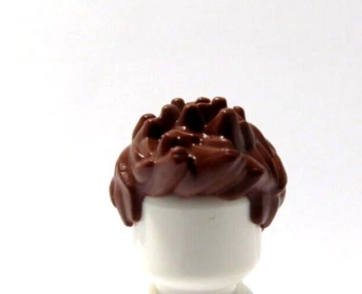 Lego Hair Wig For Boy Man Minifigure Brown Spiky Spiked