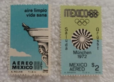 墨西哥 - SCOTT # C 410 - C 411 - 奥林匹克运动会 - 全新无标签 — 第 1/2 张图片
