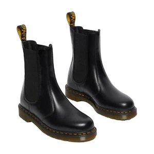 Dr. Martens 2976 Hi Glattleder Chelsea Boots Schwarz Herren Größe 8, Damen 9 - Bild 1 von 9