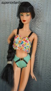 BARBIE BEACH FASHIONS Polka Dot Buckle Strap Bikini - Picture 1 of 3