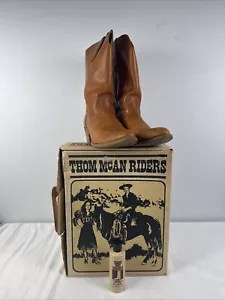Thom McAn Riders Cowboy Boots Men’s Size 13 w/6 Oz Bottle Of Boot Dressing USED - Picture 1 of 24