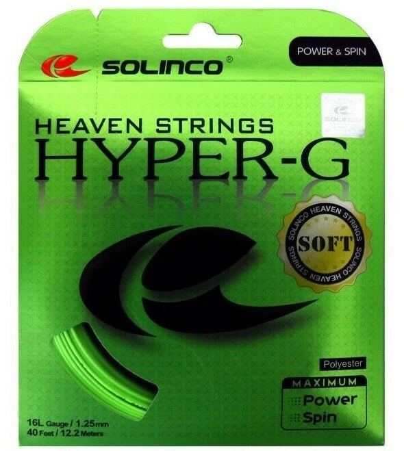 Solinco Hyper G Hyper-G Soft 16L Gauge 1.25mm Tennis String NEW