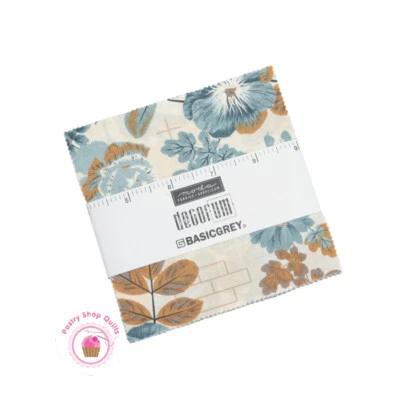 Moda DECORUM Basic Grey CHARM PACK 42- 5" squares Quilt Fabric - Image 1 of 4