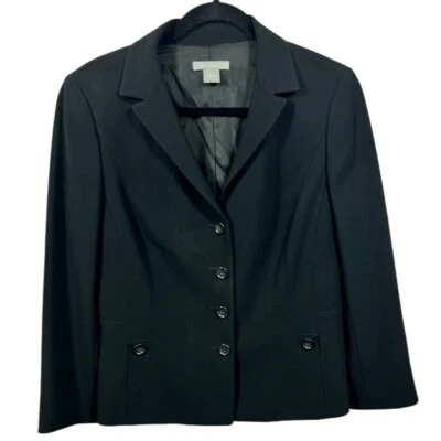 Blazer Ann Taylor 4 botones negro 10 Foto 1 de 4