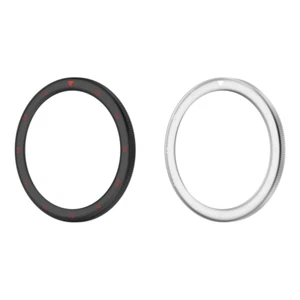 Metal Bezel Ring Tempered Glass Film for Xiaomi Watch S4/S3(Black And Red) - Zdjęcie 1 z 7