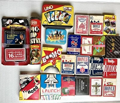 Playing Cards Lot Of 22 Vtg Trivia Games Simpsons NASA Seinfeld & More 5lb 5.2oz - Image 1 of 4