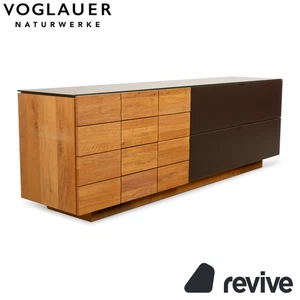 Voglauer V-Montana Holz Sideboard Braun Glas Schublade - Bild 1 von 12