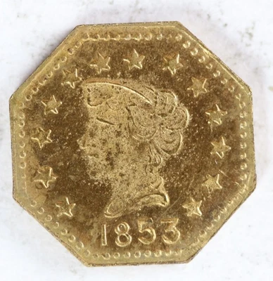 1853 California Gold Octagon - Image 1 of 2