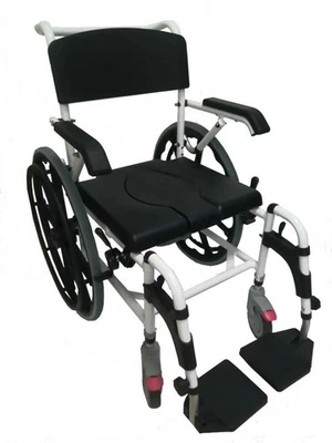 Toilettenstuhl Duschstuhl Pflegerollstuhl Toilettenrollstuhl Nachtstuhl Atlantic - Bild 1 von 4