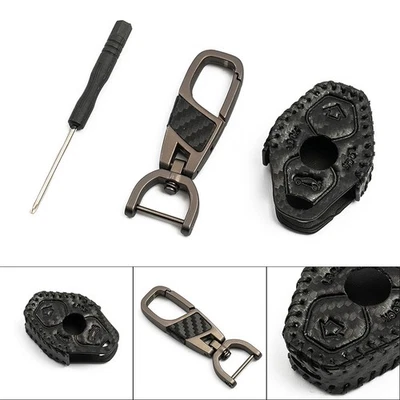 1pc Carbon Fiber Car Key Case For M3 E38 E39 E46 E53 E60 E61 E83 E85 & E86 - Image 1 of 4