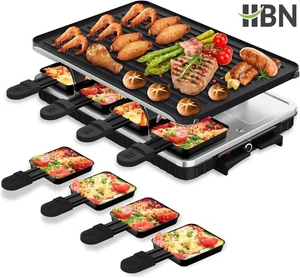Parrilla de mesa para raclette, parrilla eléctrica HBN, parrilla de barbacoa coreana de 1500 W - Imagen 1 de 7