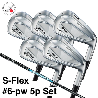 Dunlop SRIXON ZXi4 Iron Wedge #6-pw 5pcs Set S-Flex Diamana ZXi Graphite Shaft - Image 1 of 4