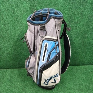 Callaway Atlas Golf Cart Bag 14 Way Divider w/ Shoulder Strap - Blue & Gray - Picture 1 of 14