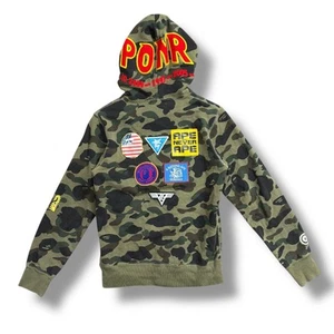 A BATHING APE Hoodie, green abc camo, Medium - Picture 1 of 7