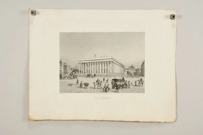 N94X07- Frédéric Martens (1806-1885) Aquatinta La Bourse hrsg Rittner Paris - Bild 1 von 4