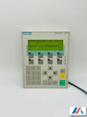 SIEMENS Simatic HMI 6AV3607-1JC20-0AX1 Panel del operador OP7/DPLC pantalla 6... - Imagen 1 de 4