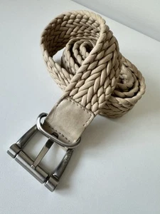 Jil Sander Woven Light Nude Belt One Size Unisex Length 39.37 Inch - Picture 1 of 8