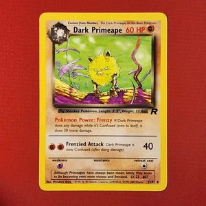 5-08-13 PWE pokemon unplayed 2000 team rocket 43/82 dark primeape . (C) - Picture 1 of 2