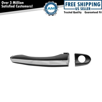 Manija de puerta exterior delantera izquierda cromada y negra para Hyundai Azera 2006-2011 Foto 1 de 2