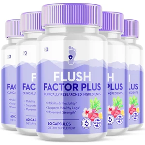 Flush Factor Plus Supports Mobility, Flexibility & Enhance Strength (5 Pack) - Picture 1 of 3