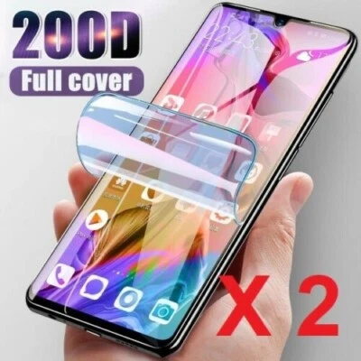 For iPhone 14 13 12 11 X XR XS 8 7 6 PRO MAX TPU HYDROGEL FILM Screen Protector - Image 1 of 4