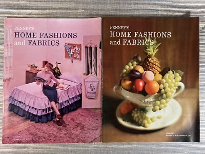 Vtg JC Penney's Home Fashions and Fabrics Magazine Lot 1960 1961 Vol 6 7 Design - Image 1 of 4